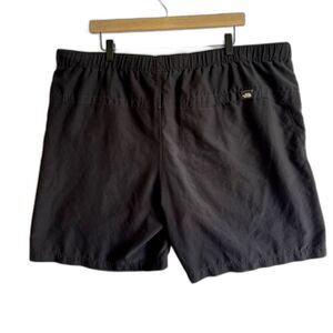 The NORTH FACE TNF Men's SZ XL Swim Suit Trunks Black Adjustable Belt & Pockets